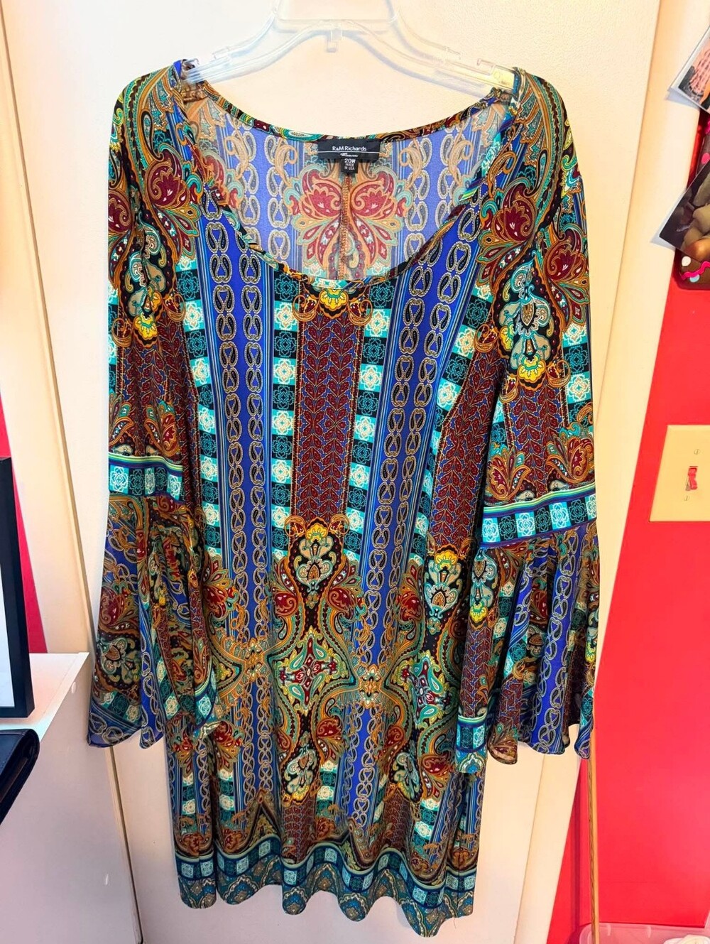 R & M Richards Woman Knee Length Dress Size 20W
